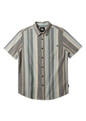 Quiksilver Kids' Oxford Stripe Short Sleeve Woven Shirt