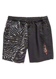Quiksilver Kids' Radical Times Stretch Cotton Shorts in Black at Nordstrom Rack