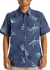 Quiksilver Men's Apero Classic Woven Short Sleeve Top, Medium, Blue