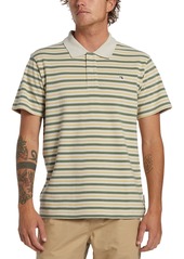 Quiksilver Men's Dna Cotton Mixed-Stripe Polo Shirt - Winter Sky