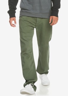 Quiksilver Men's Far Out Stretch 5 Pocket Straight Fit Jogger Pants - Thyme