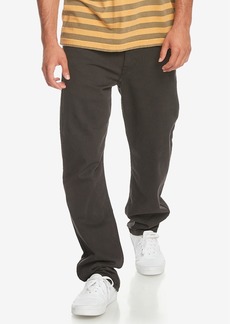 Quiksilver Men's Far Out Stretch 5 Pocket Straight Fit Jogger Pants - Black