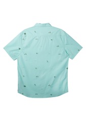 Quiksilver Men's Hawaii Stowaway Button Up Shirt - Wbk0-snow