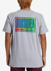 Quiksilver Men's Long Fade Mt0 Short Sleeve T-shirt - Athletic Heather