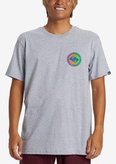 Quiksilver Men's Long Fade Mt0 Short Sleeve T-shirt - Athletic Heather