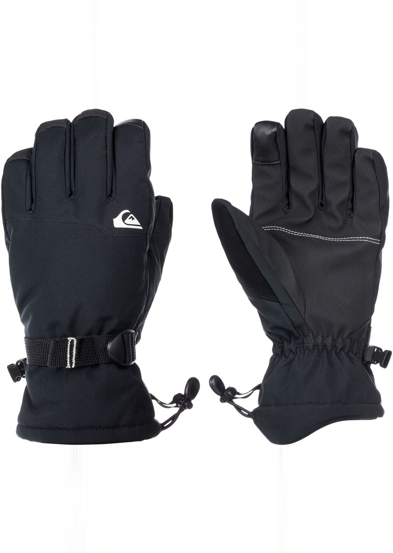 Quiksilver Men's Mission Snowboard/Ski Gloves, Medium, Black | Father's Day Gift Idea