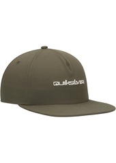 Quiksilver Men's Olive Dna Omni Snapback Hat - Olive