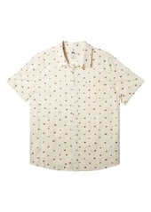 Quiksilver Minimo Floral Short Sleeve Button-Up Shirt