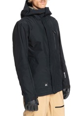 Quiksilver Mission Hooded Gore-Tex® Jacket in True Black at Nordstrom