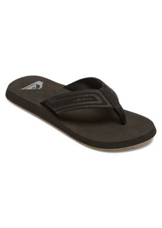 Quiksilver Monkey Wrench Flip Flop in Black at Nordstrom