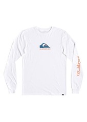 Quiksilver Omni Logo Long Sleeve Graphic Tee in White at Nordstrom