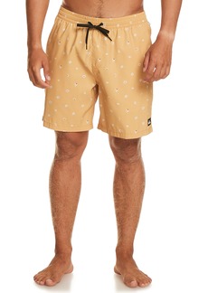 Quiksilver Re-Mix Volley Trunks in Mustard at Nordstrom Rack