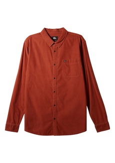 Quiksilver Smoke Trail Button-Up Corduroy Shirt in Baked Clay at Nordstrom Rack