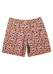 Quiksilver Waterman Men's Cluster Fin Volley 17 Swimsuit Shorts - Overcast