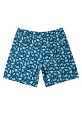 Quiksilver Waterman Men's Cluster Fin Volley 17 Swimsuit Shorts - Overcast