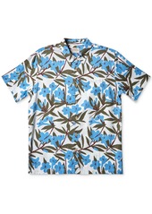 Quiksilver Waterman Men's Tropical-Print Shirt - Dusk Blue Around Town