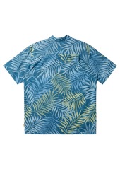 Quiksilver Waterman Men's Wild Fern Short Sleeve Shirt - Blue Steel