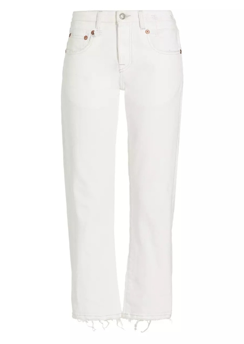 R13 Boy Straight-Leg Cropped Jeans