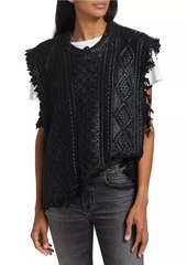 R13 Boyfriend Cable-Knit Sweater Vest