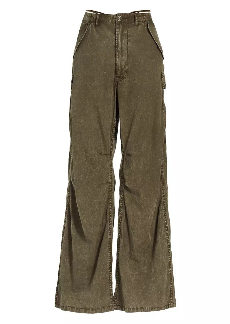 R13 Cotton Wide-Leg Cargo Pants