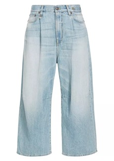 R13 Crop Wide-Leg Jeans