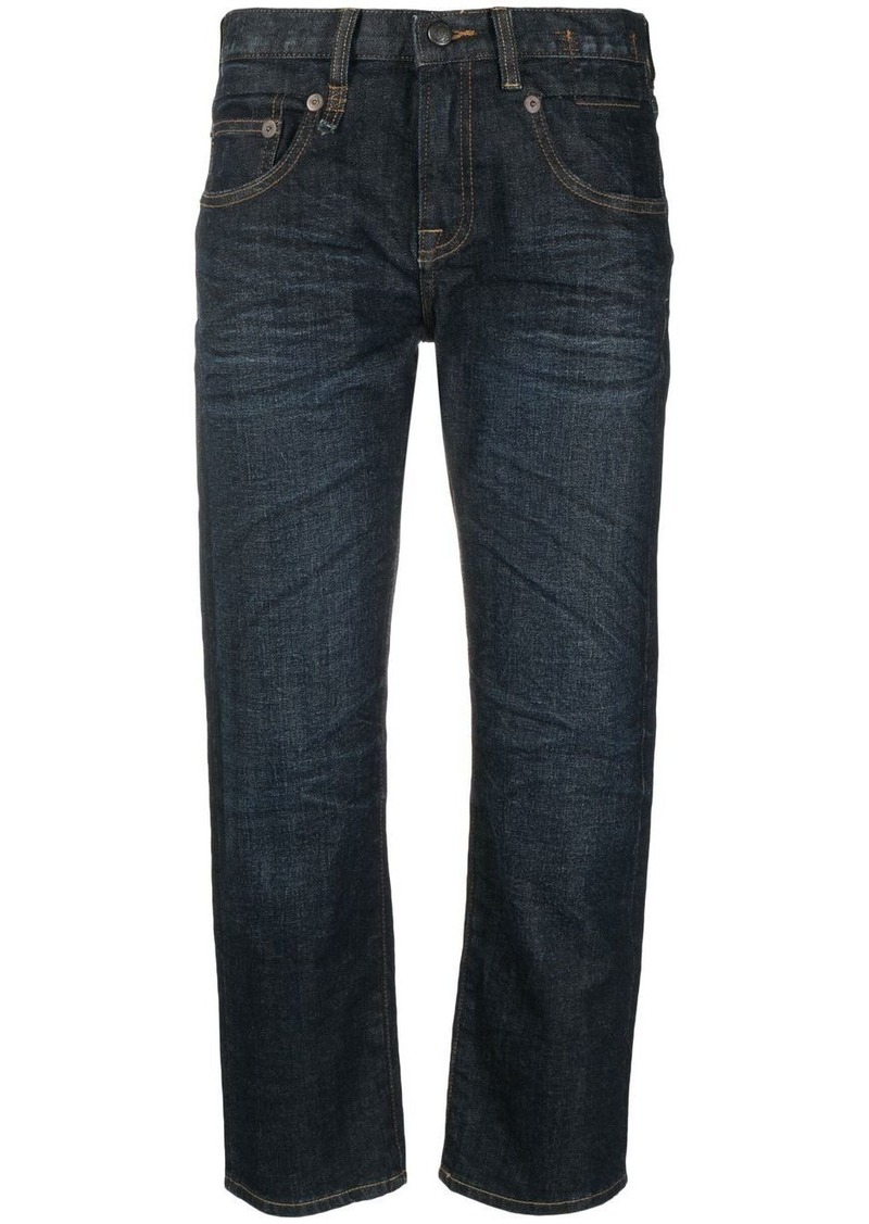 R13 cropped-leg denim jeans