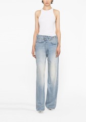 R13 crossover wide-leg jeans