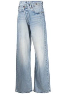 R13 crossover wide-leg jeans