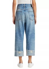R13 Distressed Crossover Jeans