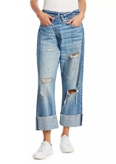 R13 Distressed Crossover Jeans