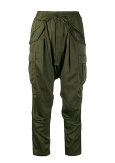 R13 Harem Cargo Jogger Pant In Army Green