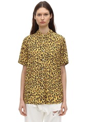 R13 Leopard Print Viscose Shirt