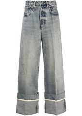 R13 Nina high-rise straight-leg jeans