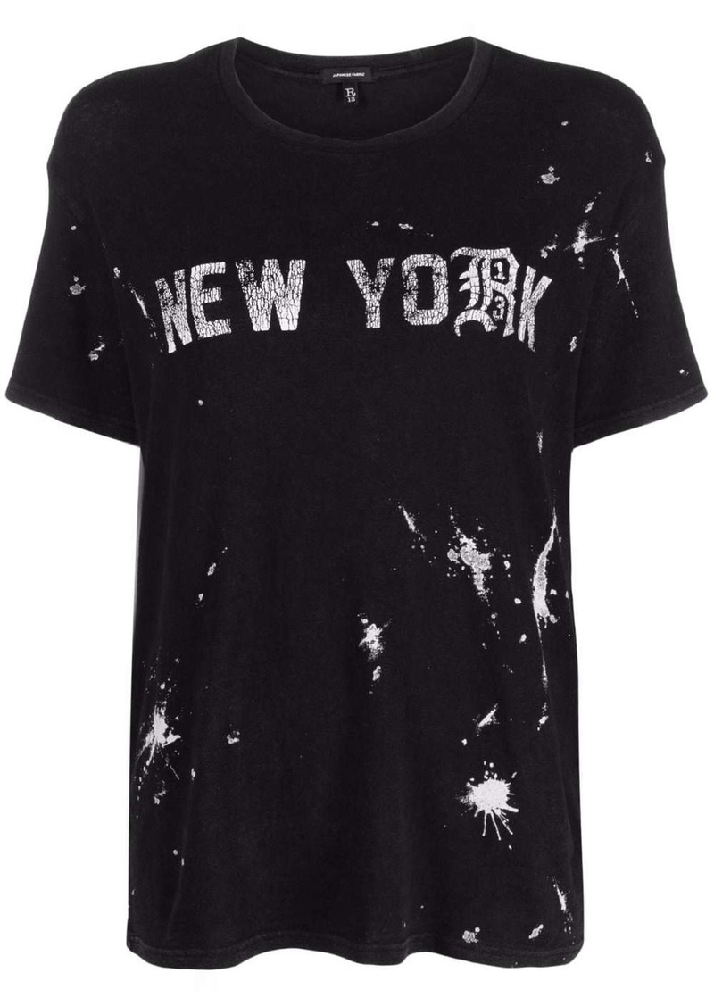 R13 paint-splatter T-shirt