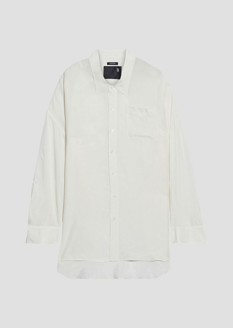 R13 - Cupro-twill shirt - White - S