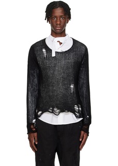 R13 Black Double Layer Sweater