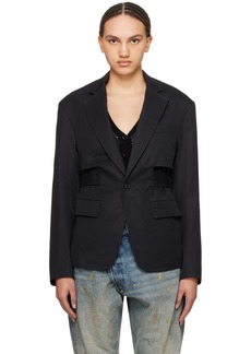 R13 Black Oversized Blazer