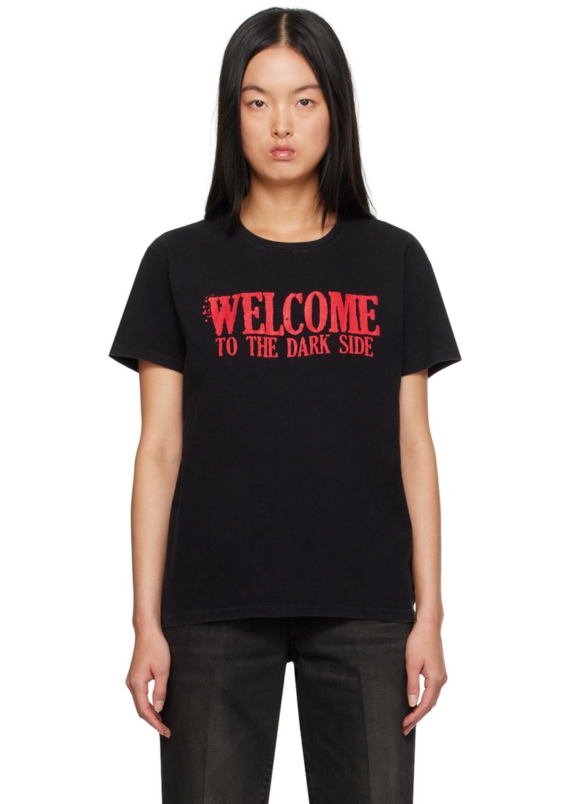 R13 Black 'Welcome To The Dark Side' T-Shirt