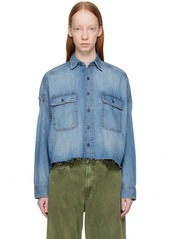 R13 Blue Buttoned Denim Shirt