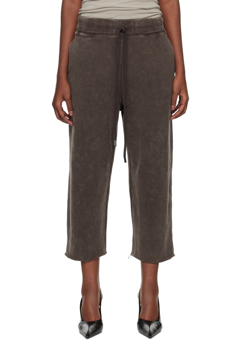 R13 Brown Articulated Knee Sweatpants