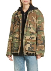 R13 Camo Abu Jacket with Long Hoodie (Nordstrom Exclusive)