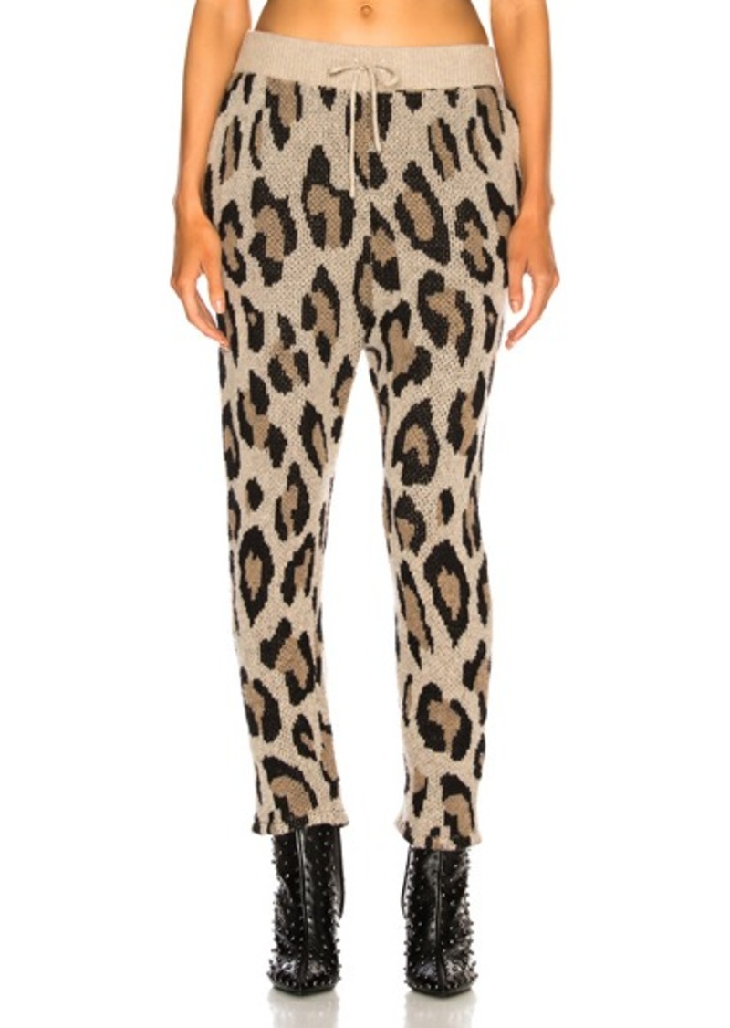 R13 Cashmere Leopard Pant