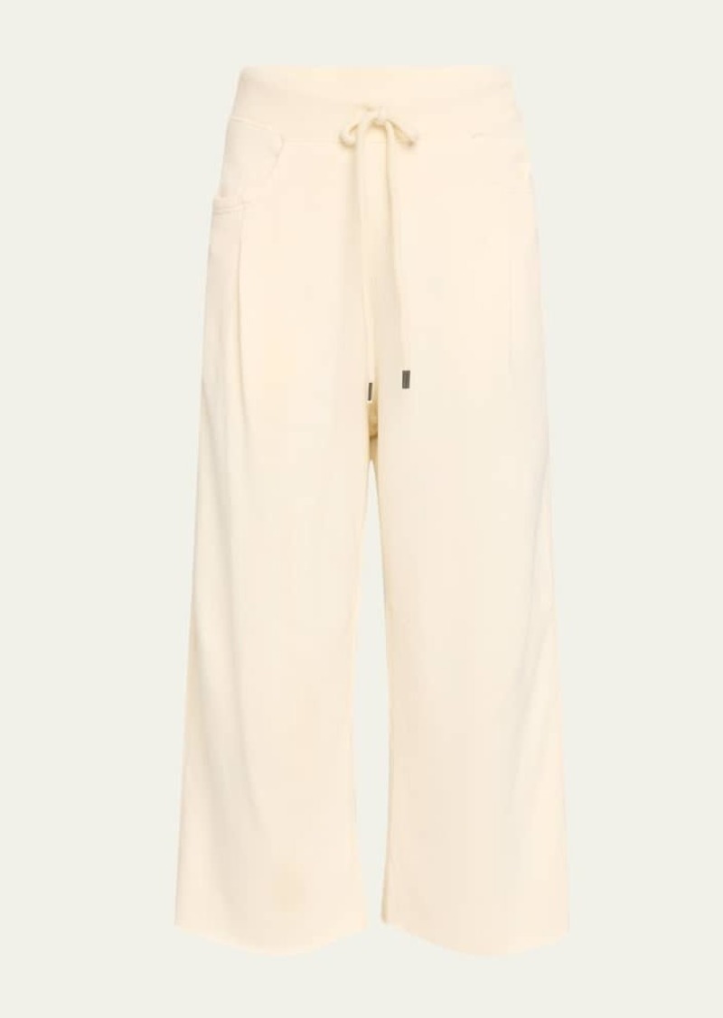 R13 Cropped Pleated Sweatpants