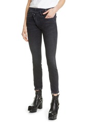 R13 Crossover Skinny Jeans in Black Marble at Nordstrom