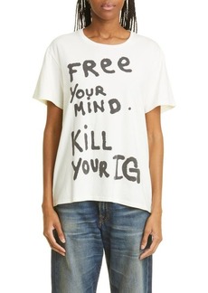 R13 Free Your Mind Cotton Graphic T-Shirt