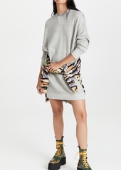 R13 Grunge Sweatshirt Dress