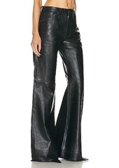 R13 Janet Relaxed Flair Leather Pant