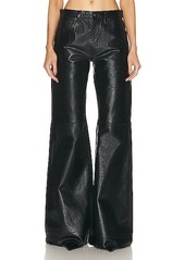 R13 Janet Relaxed Flair Leather Pant