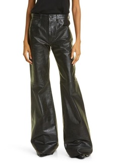 R13 Janet Relaxed Flare Leather Pants