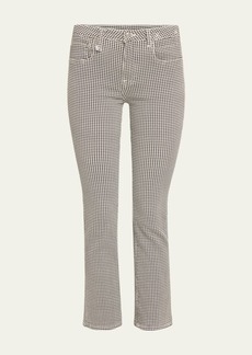 R13 Kick Fit Houndstooth Flare Jeans